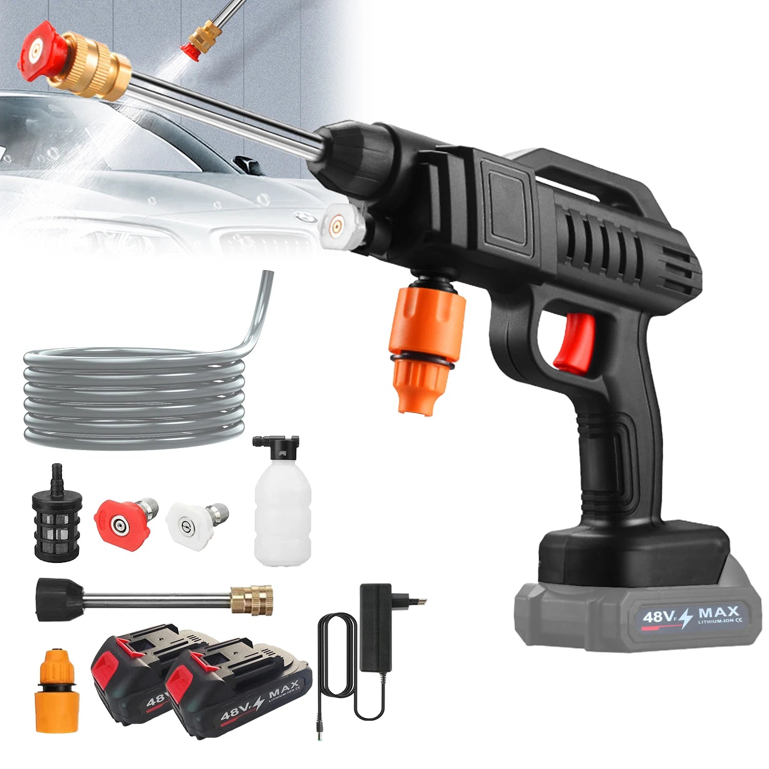 Nettoyeur Haute Pression Sans Fil 1500W – Compatible Batterie Makita 18V