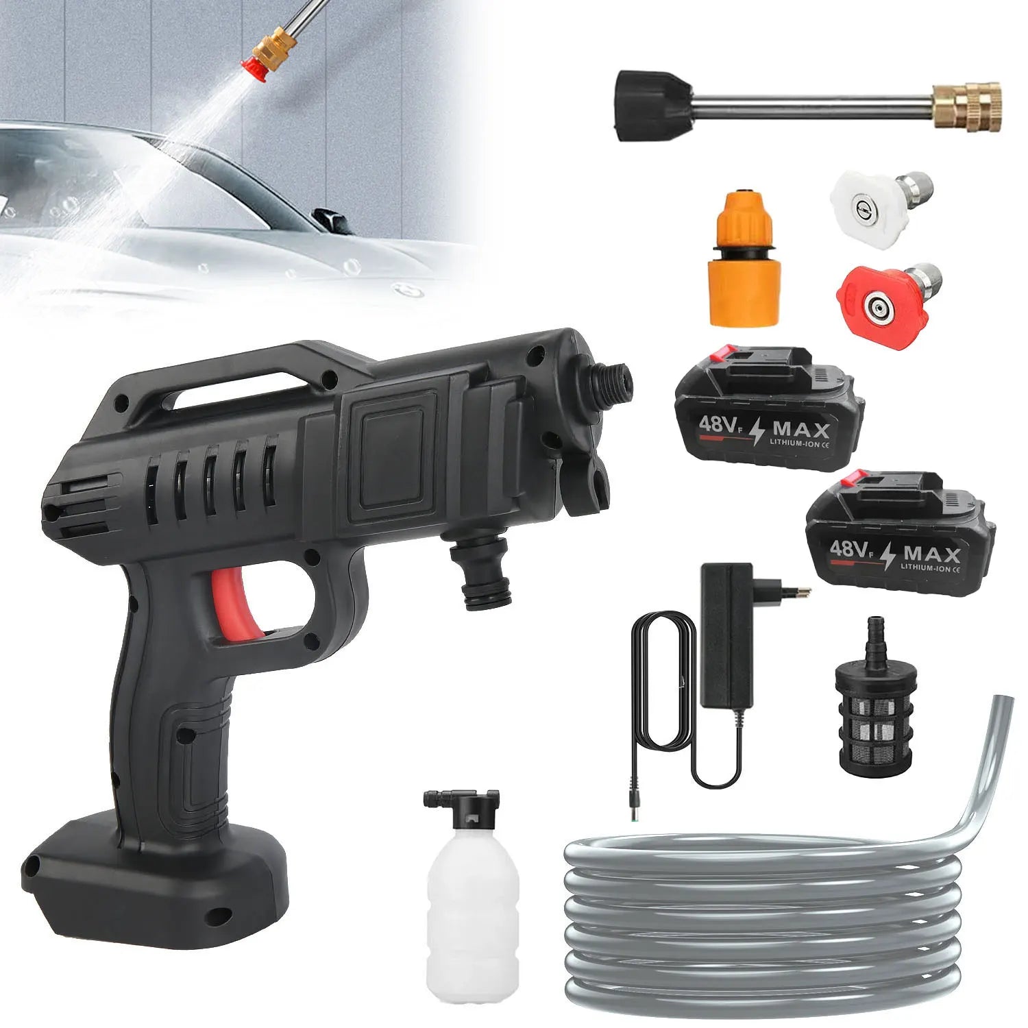 Nettoyeur Haute Pression Sans Fil 1500W – Compatible Batterie Makita 18V