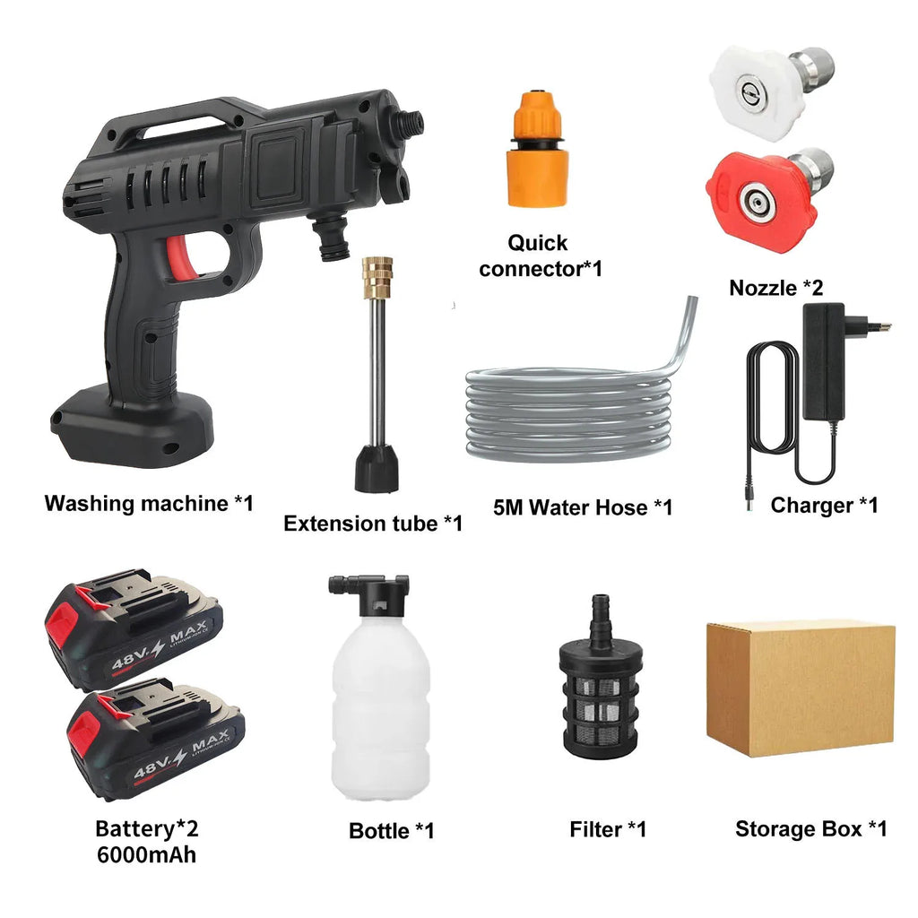 Nettoyeur Haute Pression Sans Fil 1500W – Compatible Batterie Makita 18V