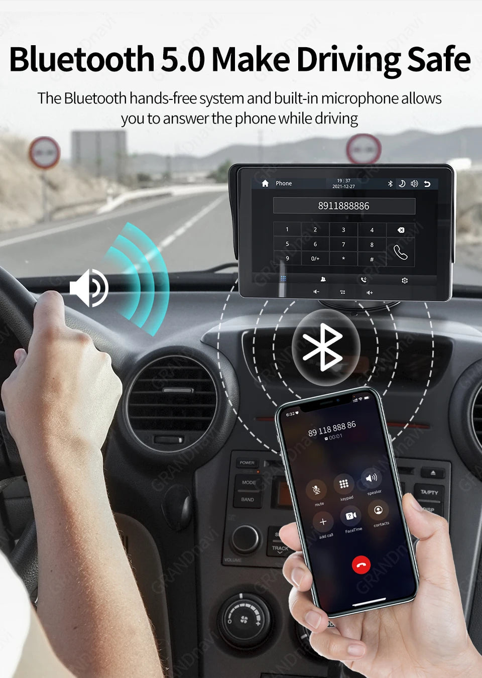 Autoradio 7" Universel – CarPlay & Android Auto Sans Fil