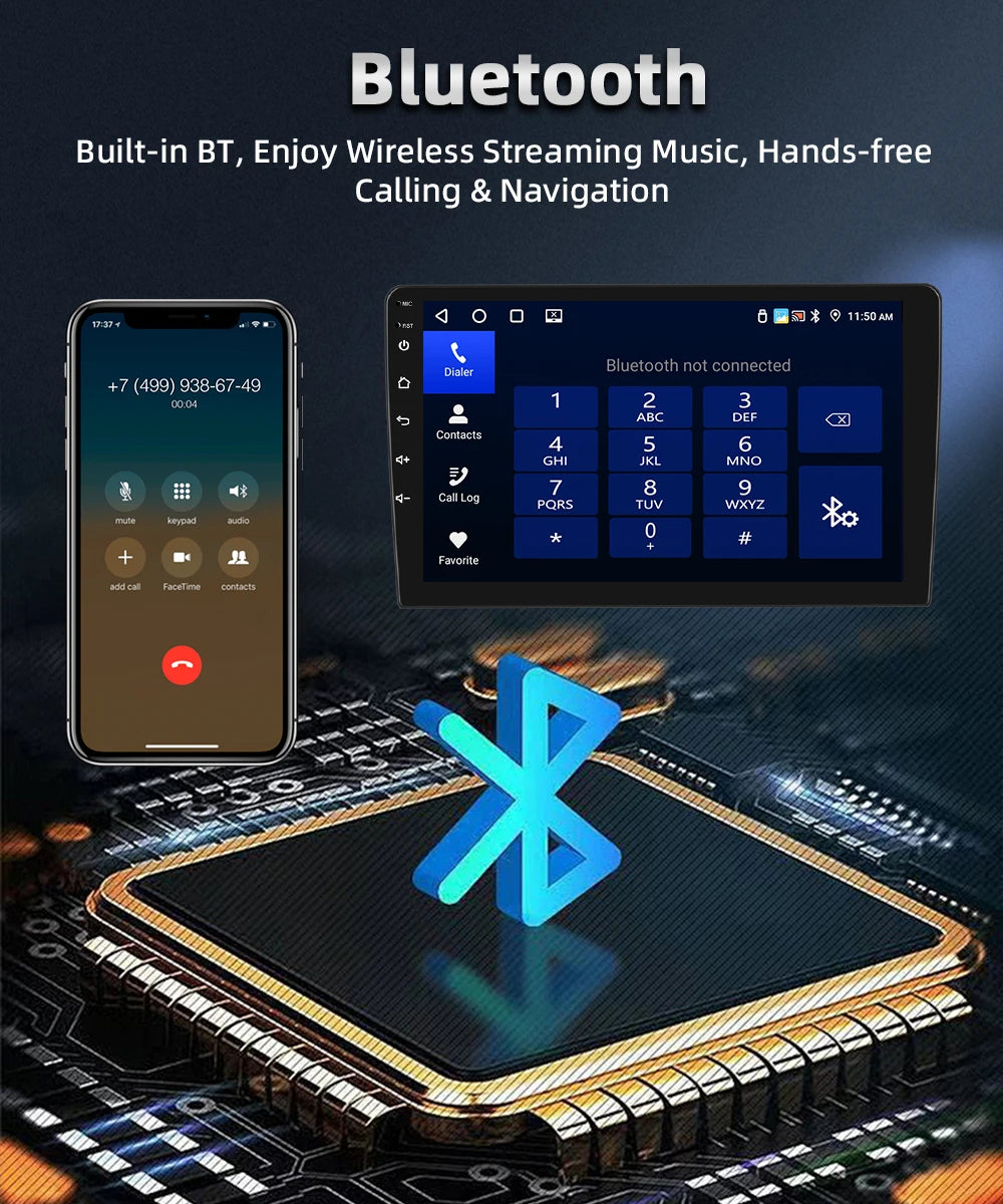 Autoradio Android 2 DIN – Renault Clio 3 (2005-2014) | CarPlay, GPS, WiFi