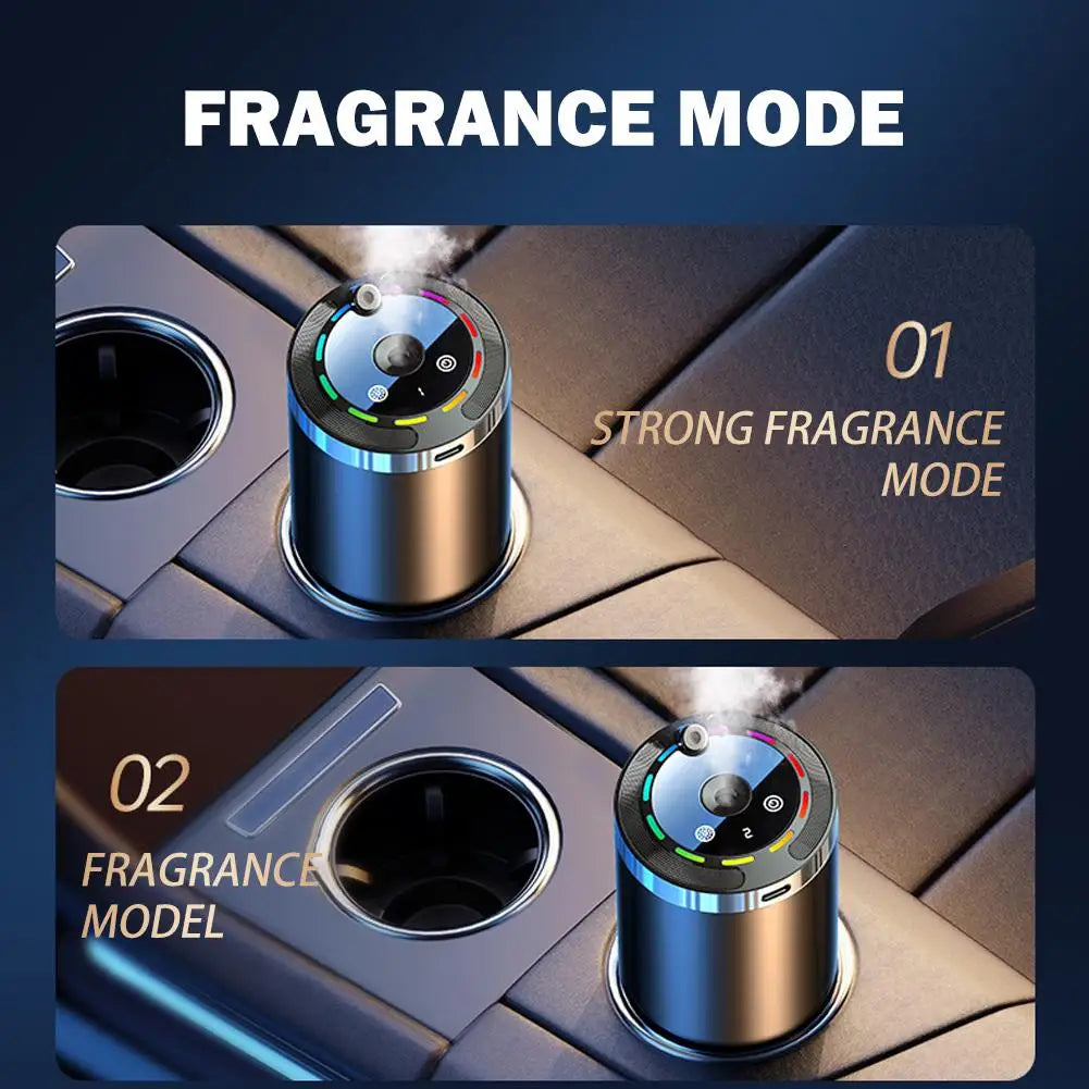 Diffuseur Aromathérapie Voiture – Humidificateur 5 Modes, Parfum & Air Frais