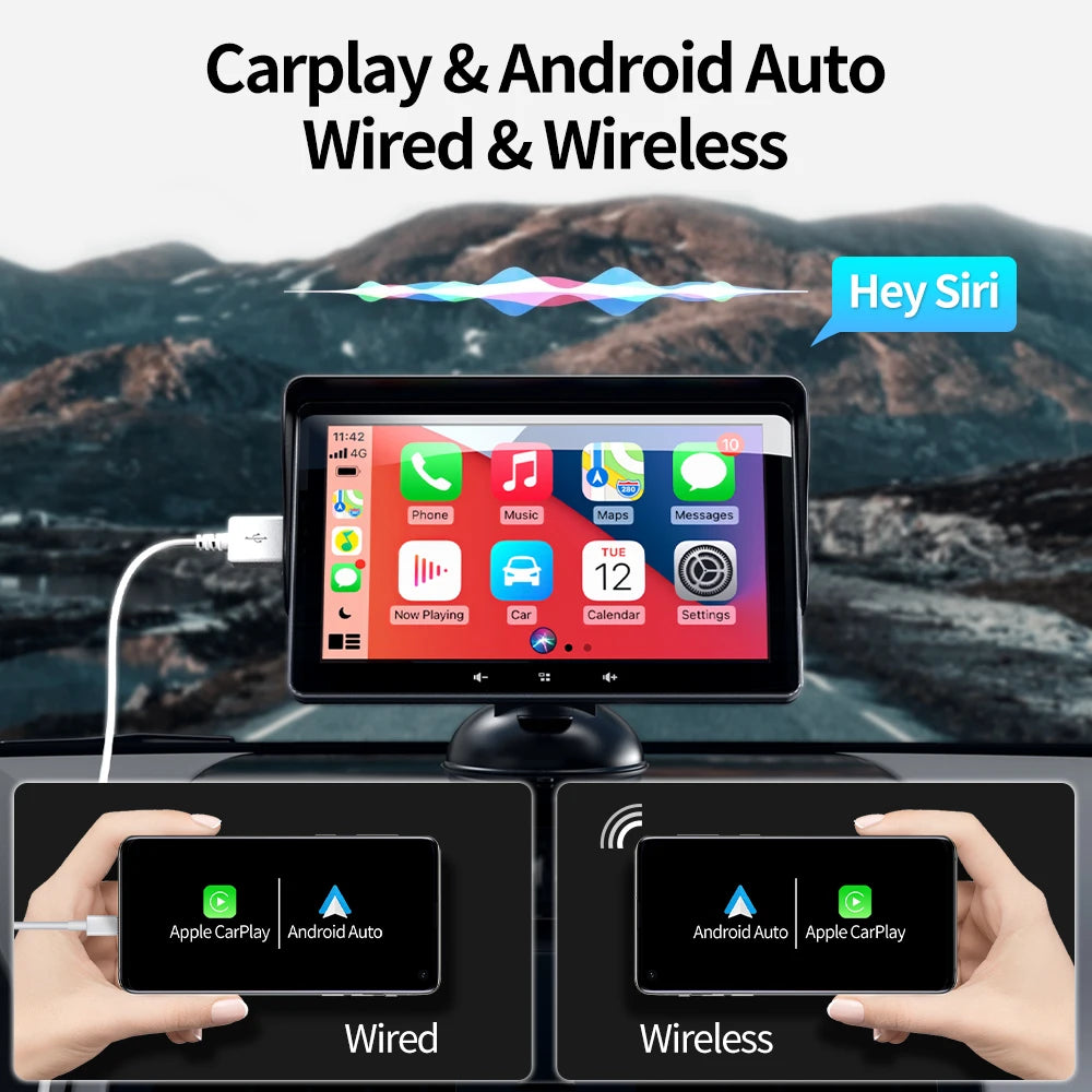 Autoradio 7" Universel – CarPlay & Android Auto Sans Fil