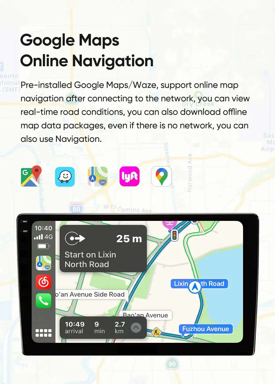 Autoradio Android 15 pour Renault Captur / Clio / Kadjar – CarPlay & Android Auto, GPS, 4G, Écran Tactile 9"