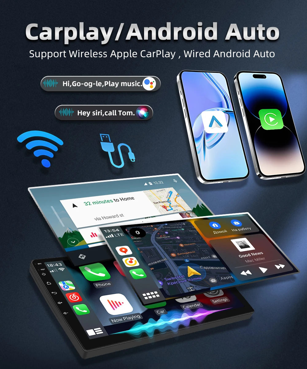 Autoradio Android 2 DIN – Renault Clio 3 (2005-2014) | CarPlay, GPS, WiFi