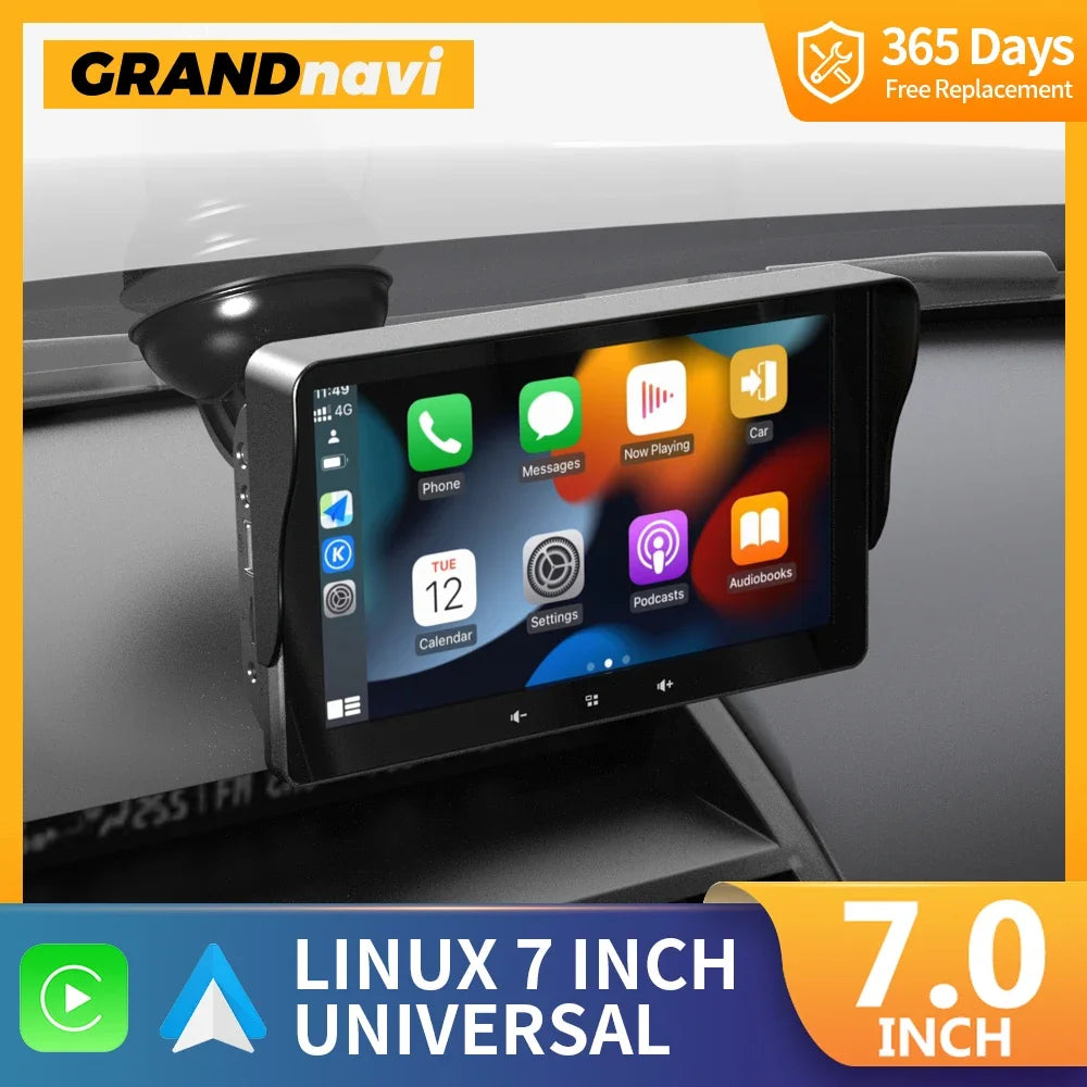 Autoradio 7" Universel – CarPlay & Android Auto Sans Fil