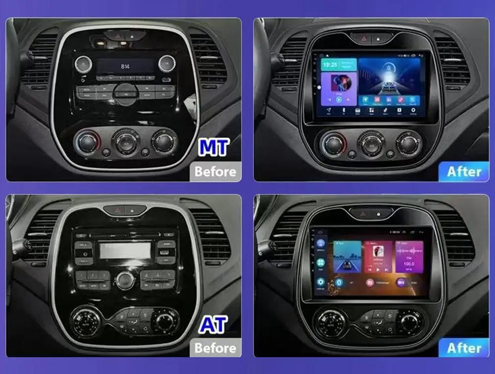 Autoradio Android 15 pour Renault Captur / Clio / Kadjar – CarPlay & Android Auto, GPS, 4G, Écran Tactile 9"