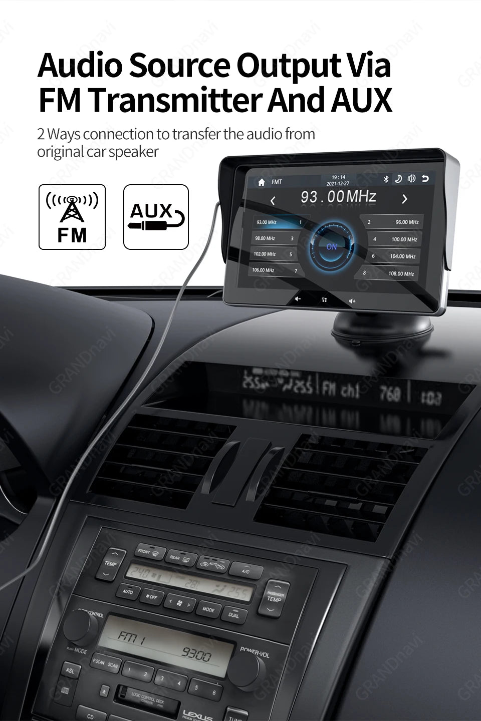 Autoradio 7" Universel – CarPlay & Android Auto Sans Fil