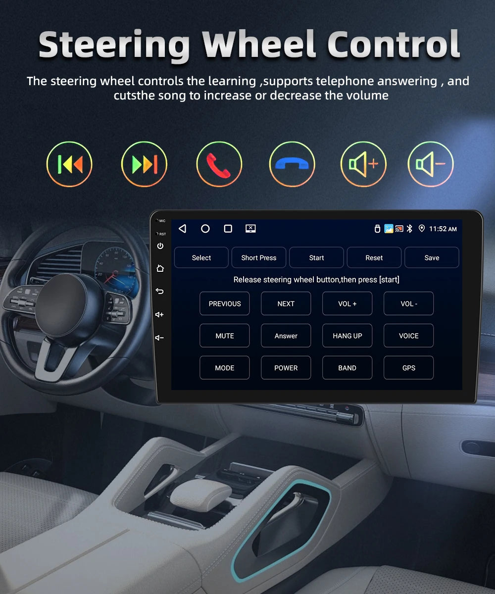 Autoradio Android 2 DIN – Renault Clio 3 (2005-2014) | CarPlay, GPS, WiFi