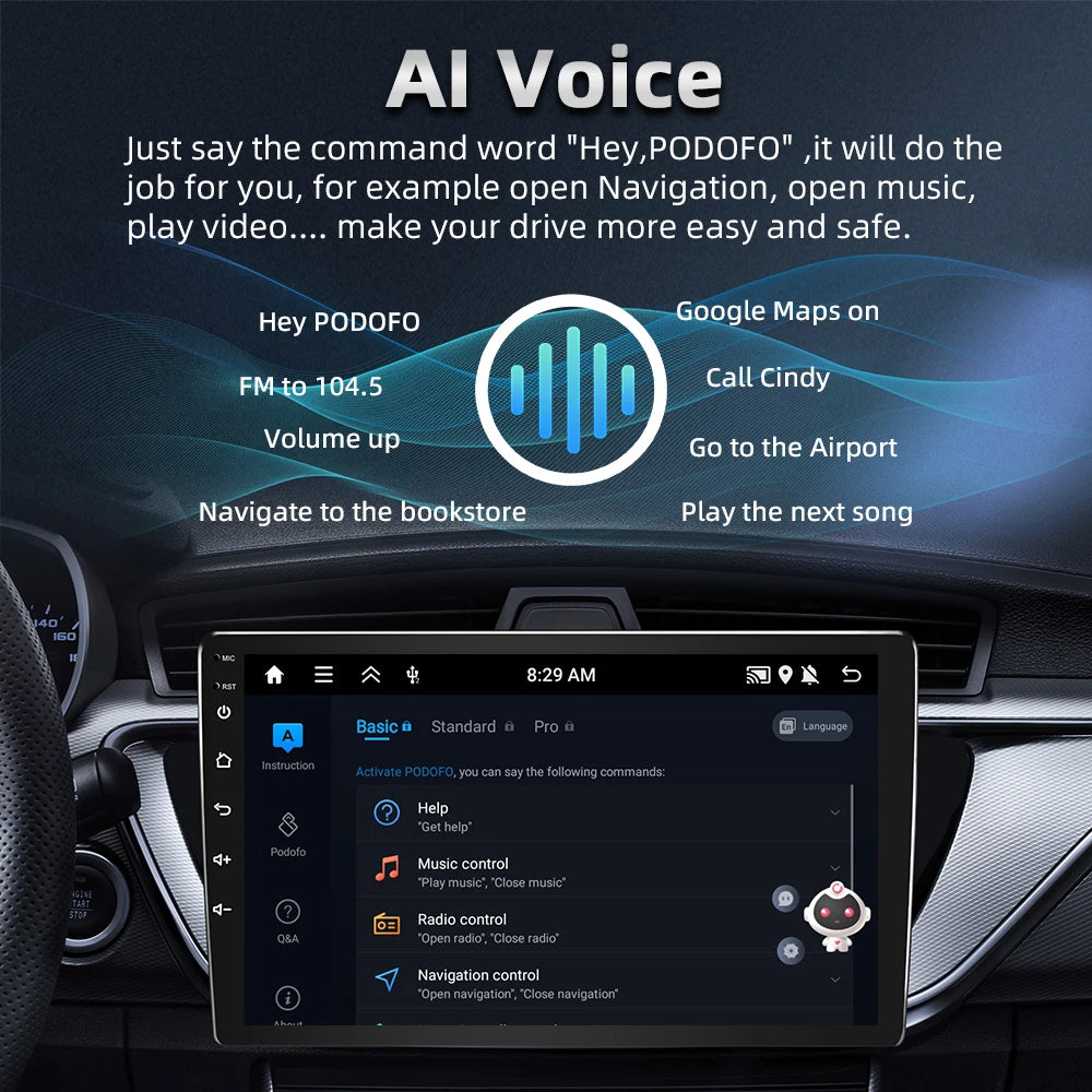 Autoradio Android 2 DIN – Renault Clio 3 (2005-2014) | CarPlay, GPS, WiFi