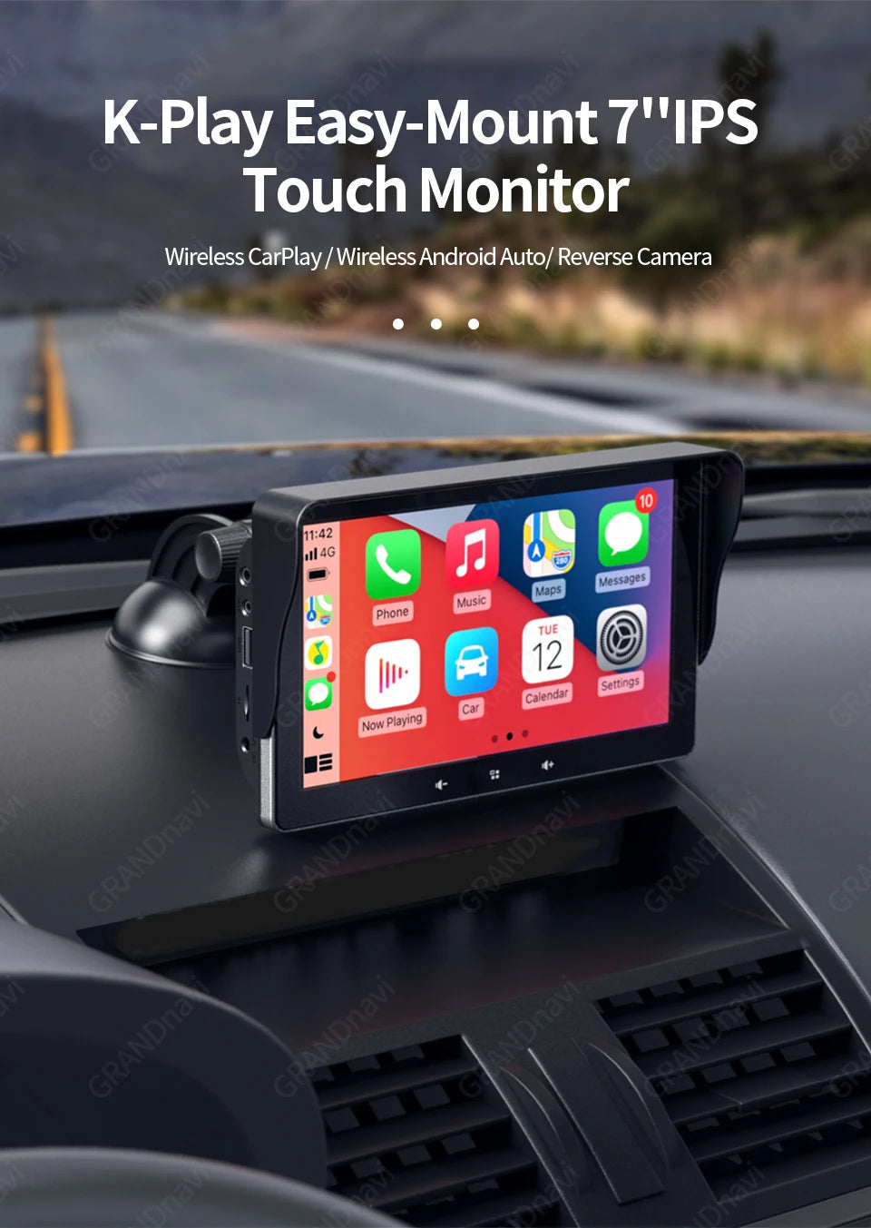 Autoradio 7" Universel – CarPlay & Android Auto Sans Fil