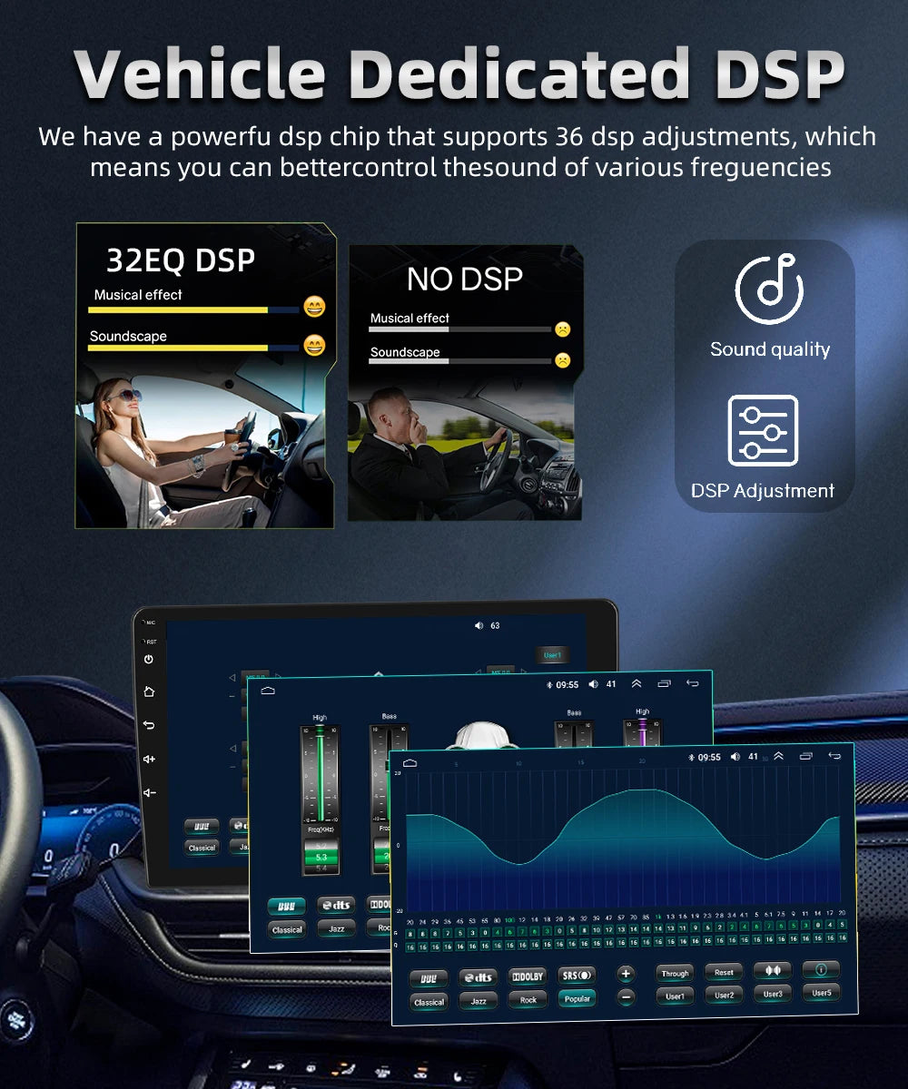 Autoradio Android 2 DIN – Renault Clio 3 (2005-2014) | CarPlay, GPS, WiFi