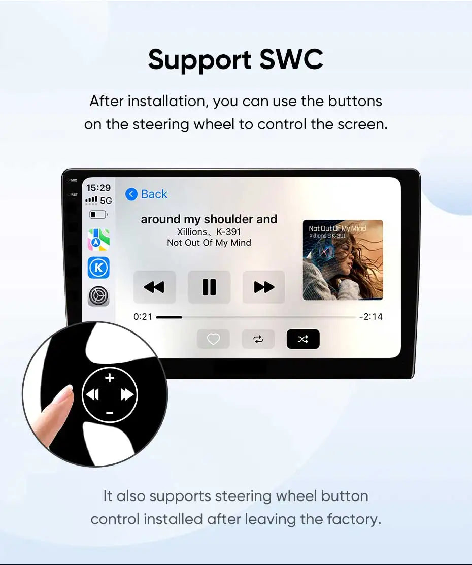 Autoradio Android 15 pour Renault Captur / Clio / Kadjar – CarPlay & Android Auto, GPS, 4G, Écran Tactile 9"