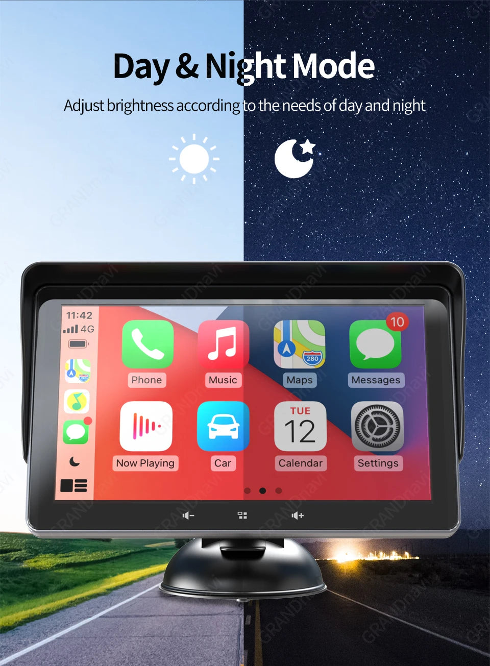 Autoradio 7" Universel – CarPlay & Android Auto Sans Fil